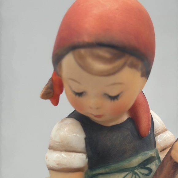 Charming Hummel Figurine with Orange and Blue Accents. #171, “Little Sweeper” - Picture 5 of 5